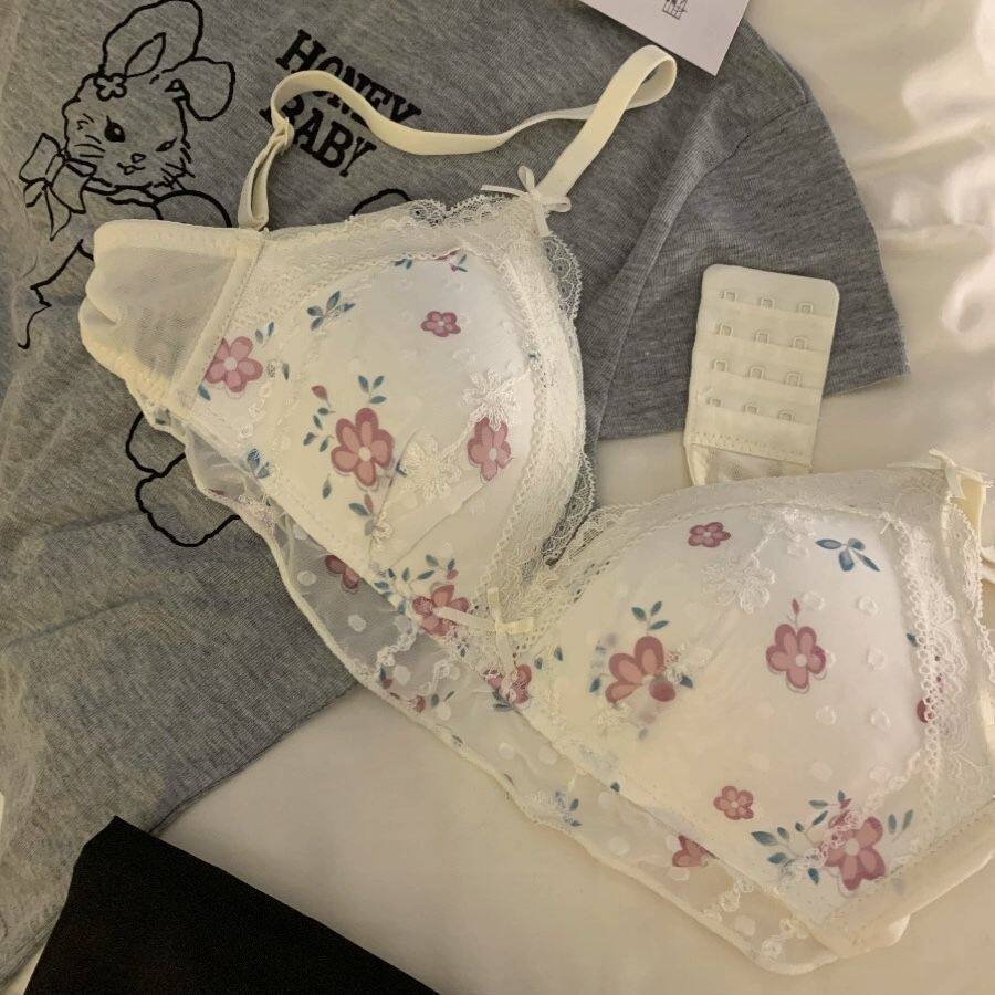 纯欲风无钢托聚拢内衣