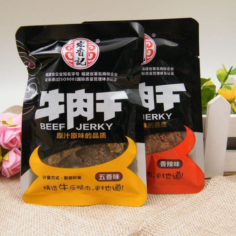 商超同款宏香记劲道牛肉干