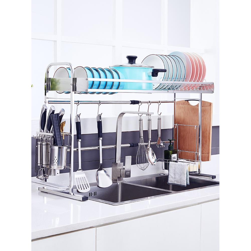 水槽架304不锈钢洗碗池碗架厨房置物架沥水碗筷水池收纳滤储物