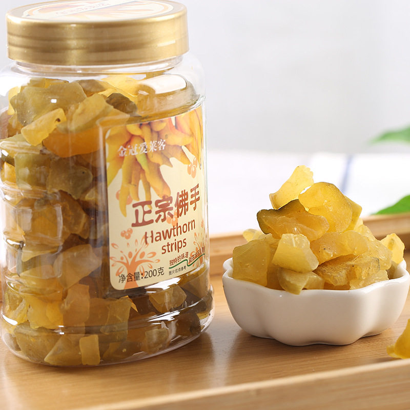 香港金冠爱莱客正宗佛手 罐装 清凉润喉佛手果干蜜饯休闲零食