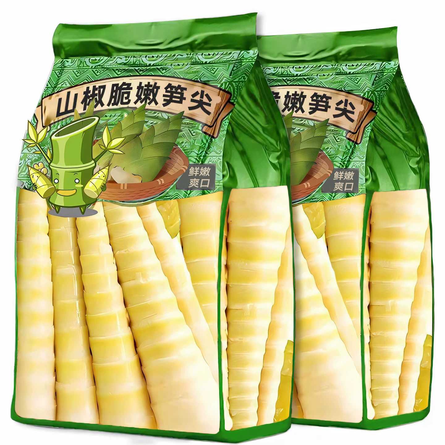 泡椒笋尖即食竹笋新鲜嫩笋尖小吃包装解馋山椒笋干条脆片零食