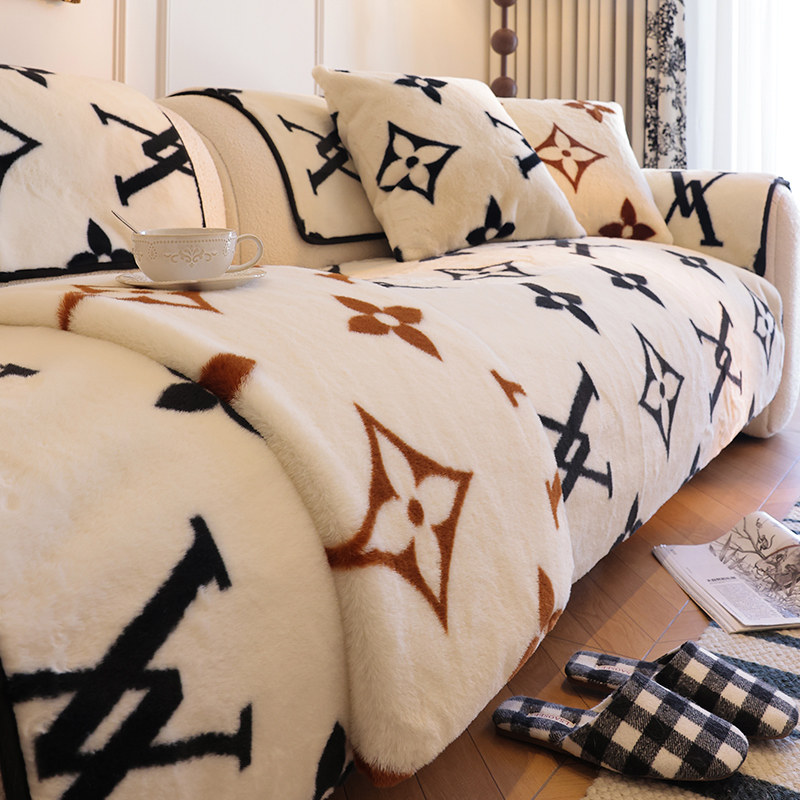 兔兔绒秋冬沙发垫冬季加厚毛绒坐垫防滑皮沙发套罩2025新款盖布巾,居家布艺,沙发垫,淘宝优惠券,粉丝福利购,淘宝优惠卷