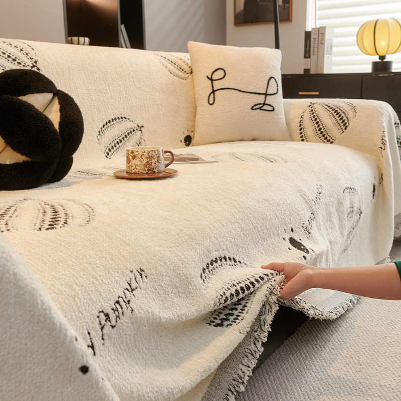 秋冬毛绒沙发盖布2025新款沙发巾全包万能套罩防猫抓通用靠毯坐垫,居家布艺,沙发垫,淘宝优惠券,粉丝福利购,淘宝优惠卷