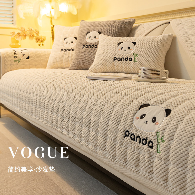 2024新款灯芯绒沙发垫秋冬防滑皮沙发套罩冬季加厚坐垫盖布巾定制