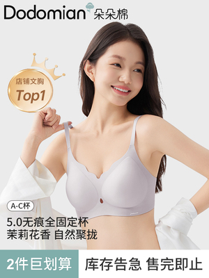 朵朵棉内衣女小胸聚拢收副乳防下垂无钢圈固定杯透气文胸女士胸罩
