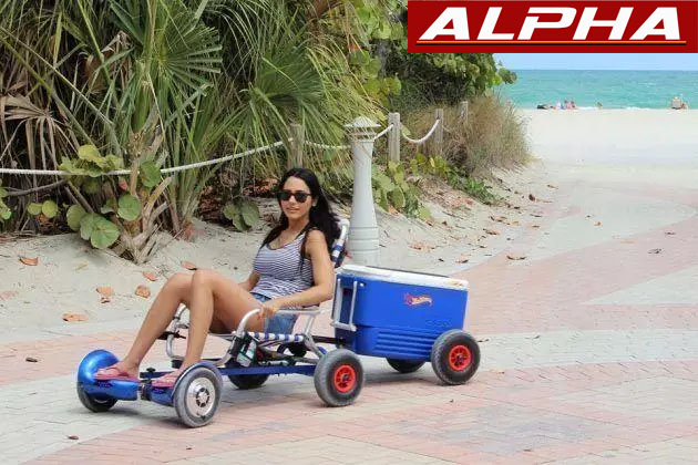 儿童平衡车改装卡丁车支架沙滩椅四轮辅助车架老年代步车通用配件