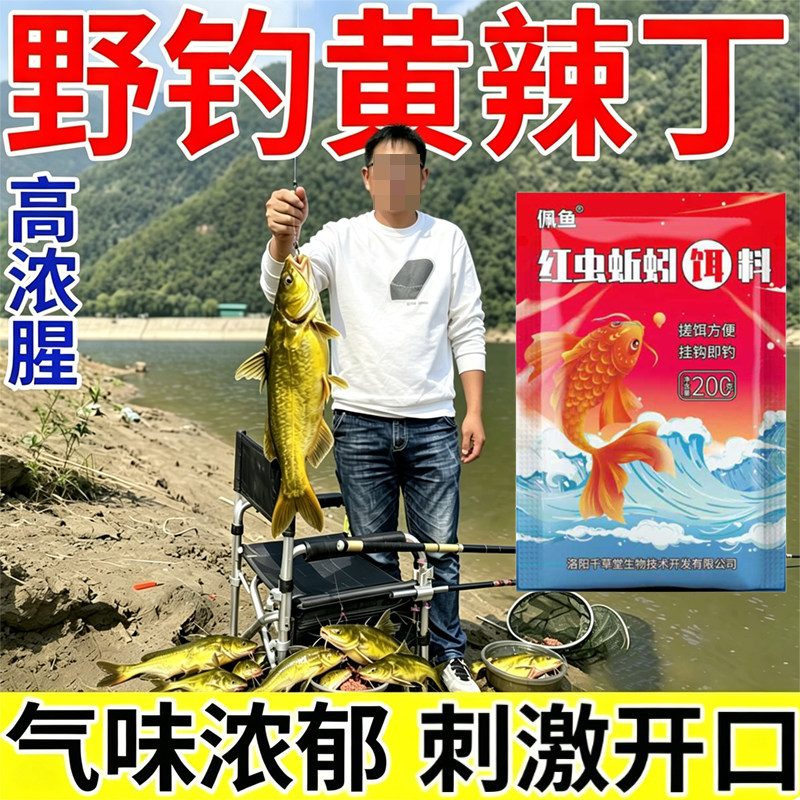 专攻黄辣丁红虫饵料浓腥黄颡鱼窝料野钓黑坑打窝垂钓免打窝留窝料