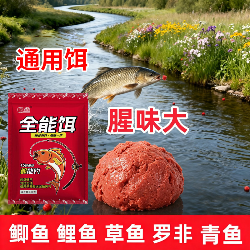 钓鱼饵料野钓通用饵冬钓春钓锦鲤图片