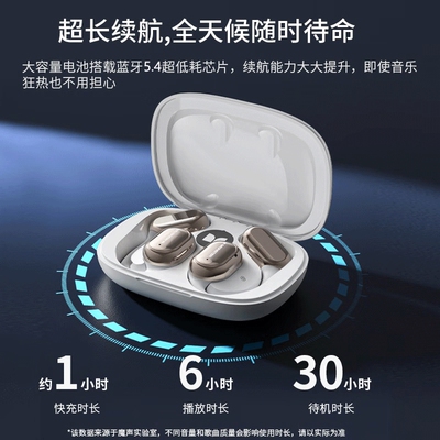 monster/魔声旗舰店不入耳无线蓝牙耳机运动挂耳式降噪运动AC100