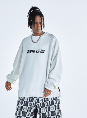 Ren刃川 黑色滑雪服卫衣打底保暖防水男女款宽松单板双板