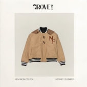 GROVE 现货 EDGE韩国小众Jennie牛角扣海军羊毛夹克外套棒球服