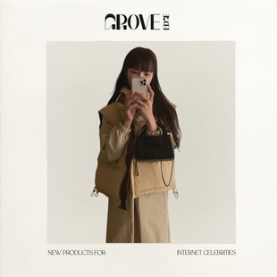 EDGE秋冬双面羽绒马甲宽松女韩系简约休闲鸭绒背心 GROVE 现货