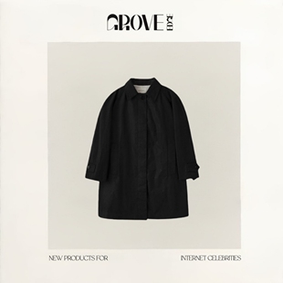 【现货】nothing written八奶风衣女韩版休闲宽松fever长袖外套