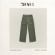 韩系女装 口袋休闲裤 EDGE韩国设计师八奶直筒工装 裤 现货 GROVE