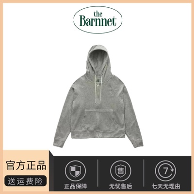 【现货】theBarnnet八奶毛巾料宽松休闲纯色百搭连帽拉链卫衣外套