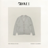 新款 EDGE冬季 GROVE 韩国设计师单排扣马海毛针织毛衣开衫 现货