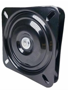 家金具五铁7寸（175转盘 黑色烤漆方转盘 7寸全珠转盘旋 桌椅转金