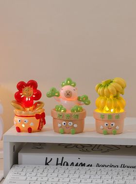 工位情绪稳定器禁止焦虑工位情绪稳定神器发光夜灯治愈解压卡通桌