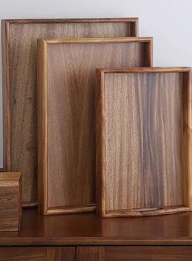 胡盘桃木手提咖啡杯底托紫砂养URZ壶木托中式实垫木盘功夫干泡茶