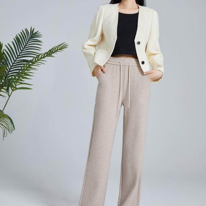 清仓卖7595裤子女阔腿裤2024款品牌仿羊绒垂坠柔软亲肤百搭,女装/女士精品,休闲裤,淘宝优惠券,粉丝福利购,淘宝优惠卷