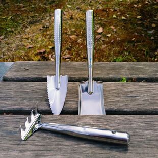 家用工具种花小铲子多肉迷你阳台不锈钢小铁锹耙子松土铲土套装