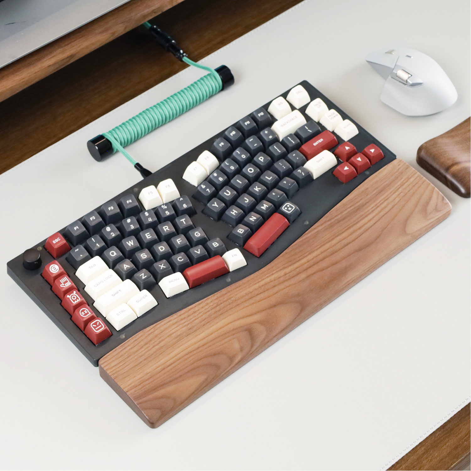 弯曲异形键盘手托浮夸Q10 Q14pro Q13 Q8 sping掌托Alcie护腕垫托