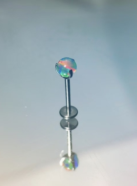 YAMHEK极光澳宝钛合金耳钉女ins甜酷辣妹风格耳钉唇钉