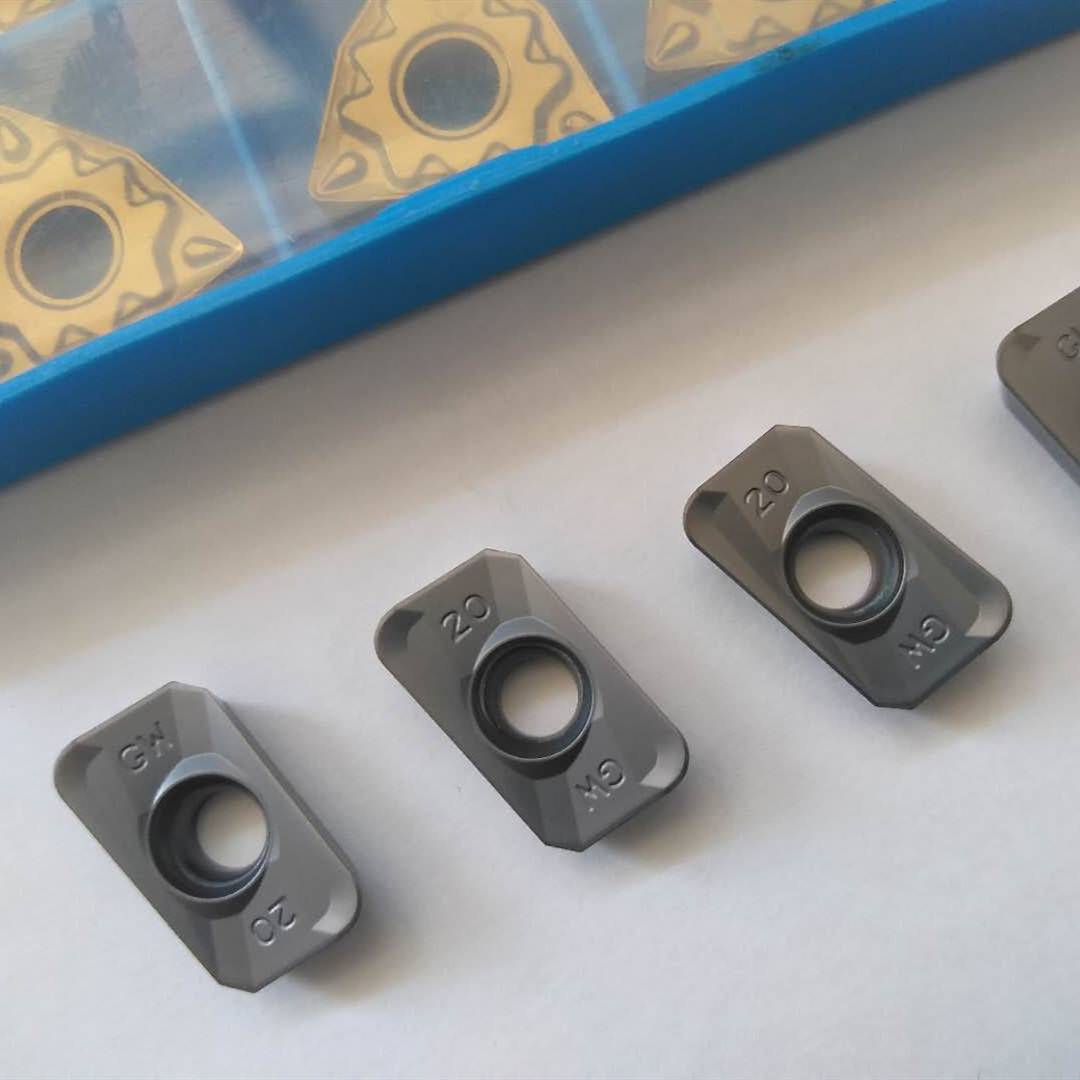 新款数控铣刀片大圆弧角APMT160420PDER-GW钢件铸件通用方肩铣包