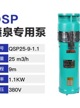 全新QSP喷泉专用泵变频音乐水浸式喷泉潜水泵QSPF不锈钢304喷包邮