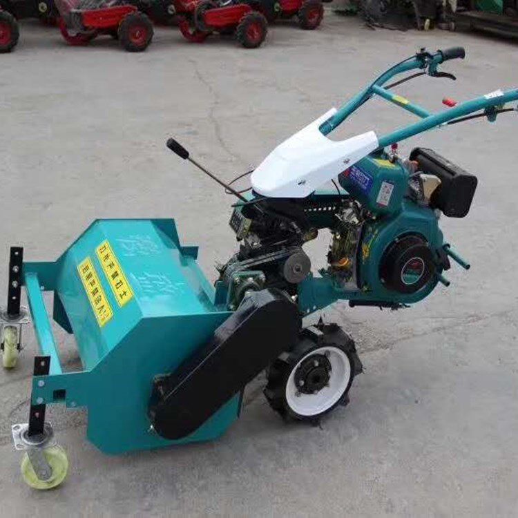 手扶前置林间碎草机园林荒草枯草灭草机桔杆麦田还田机厂家