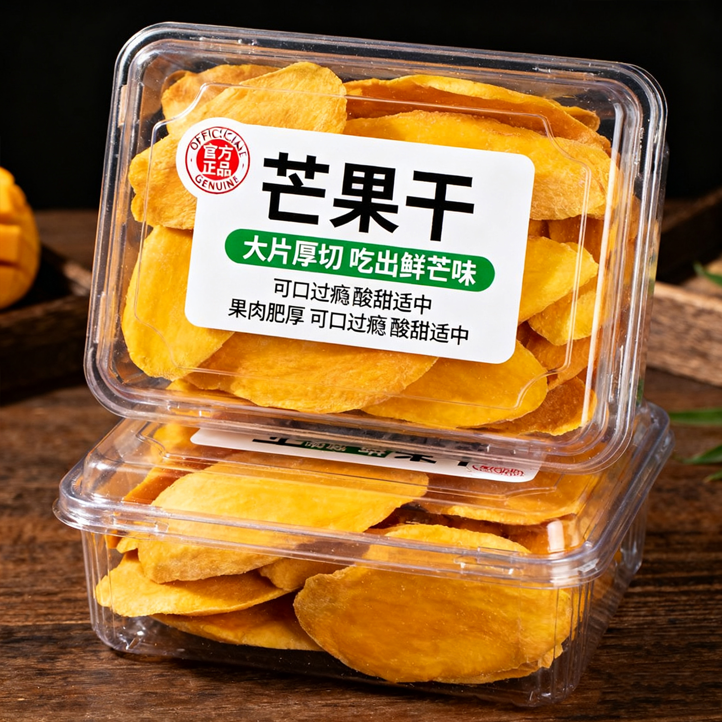 厚切特大片5A风味酸甜无糖无添加芒果干新鲜果干果脯蜜饯零食特产