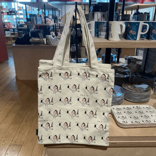 巴黎经典伴手礼帆布袋单肩包手提袋购物袋单肩环保休闲袋