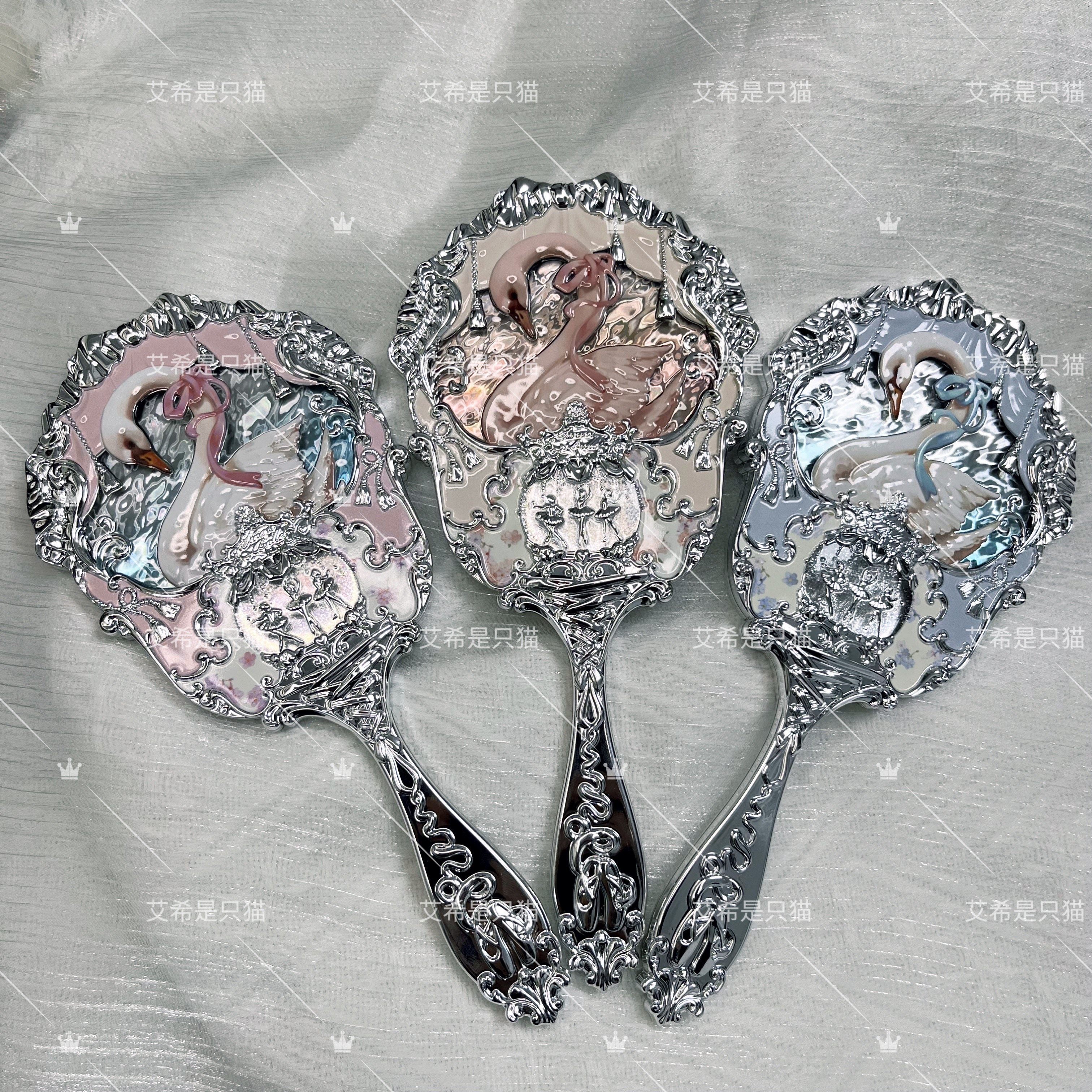 Flower knows swan ballet handheld mirror / moonlight mermaid handheld mirror / chocolate handheld mirror
