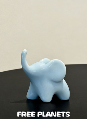 小象摆件客厅入户玄关高级感戒指收纳桌面装饰品创意小众艺术礼物