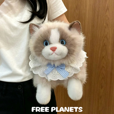 会叫的猫咪玩偶仿真布偶公仔毛绒玩具儿童娃娃安抚抱枕女生日礼物