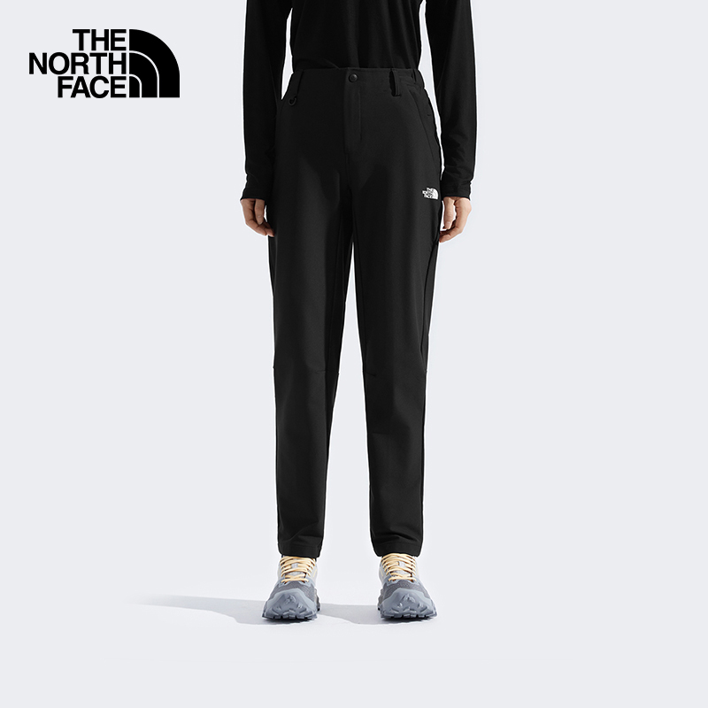 北面女防风防泼水休闲长裤户外