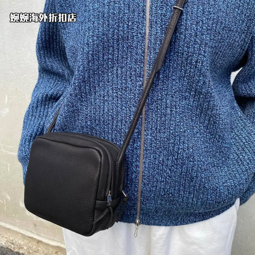 【国现】Aeta鹿皮小方包波士顿包单肩斜跨女包小号休闲包 DA108
