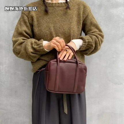 【代购】正品代购aeta小方包波士顿女包手提包鹿皮休闲时尚复古包