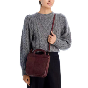 正品Madewell The Toggle Crossbody Bag鳄鱼纹单肩斜跨包女包包