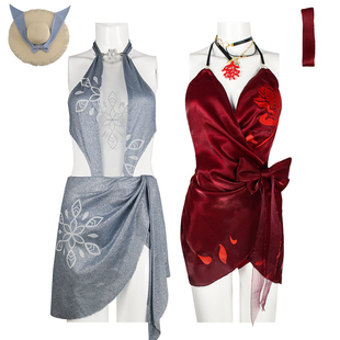 顾清寒泳装永劫无间cosplay服仲夏霜华女宁红夜午后瑰夏cos服全套