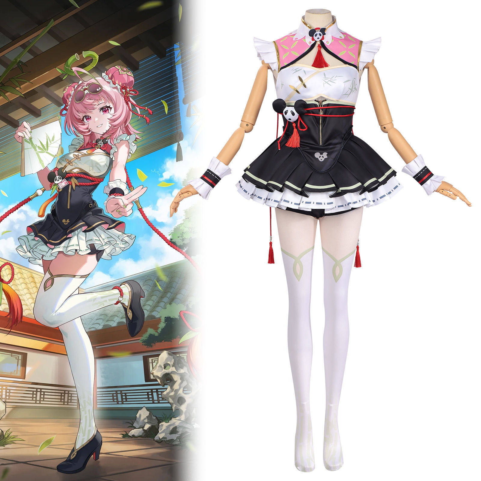 异环游戏cos服小吱青竹猗猗中华风改良旗袍二次元cosplay动漫套装