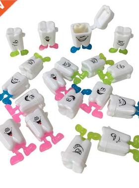 10PCS Baby Tooth Box Cute Cartoon Kids Teeth Organizer Pla