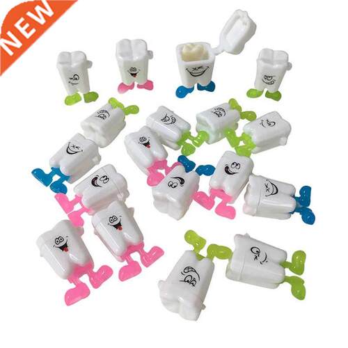 10PCS Baby Tooth Box Cute Cartoon Kids Teeth Organizer Pla