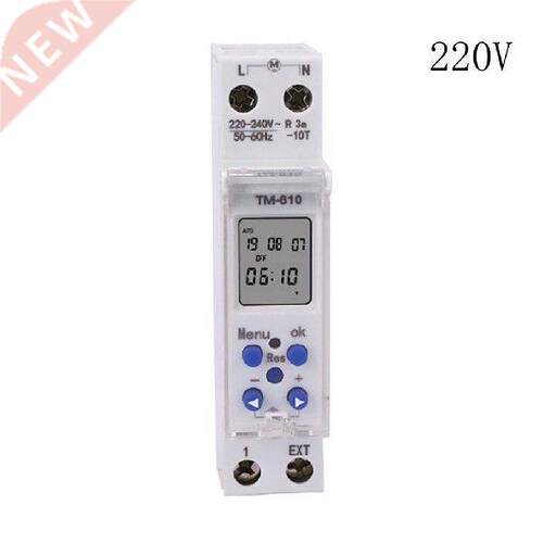 SINOTIMER TM610 Programmable Timer Switch LCD Display 18mm