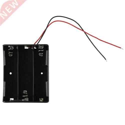 Battery Storage Case Box Holder For 3 x 18650 Black With 3 s