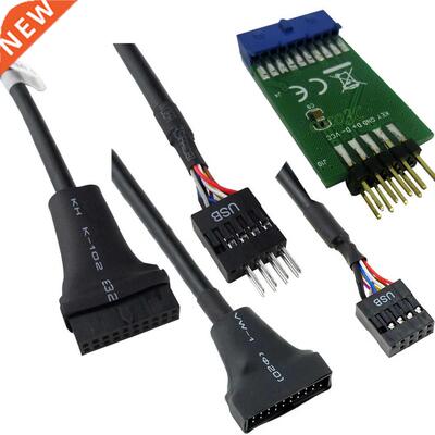 Desktop 19pin USB 3.0 Female header to 9pin USB 2.0 Male por