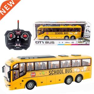 4CH Electric Wireless Remote Control Bus With Light Simulati
