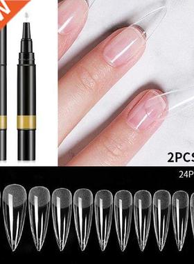 1 Set Nail Tips Glue Wear-Resistant Nail Glue Pen
