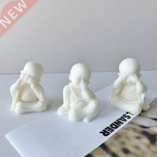 3D Buddhist Monk Silicone Mold  Handmade Novice Monk