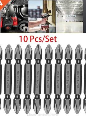 10pcs 65mm PH2 Magnetic Electric Phillips Double Ended Screw